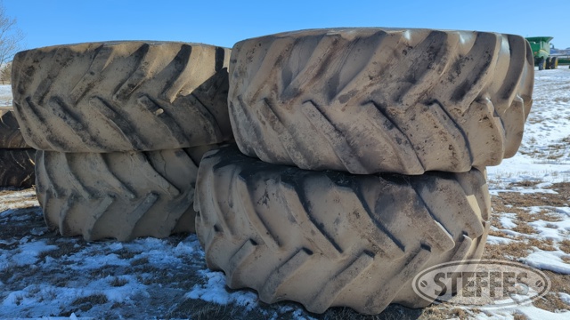 (4) Goodyear 800/70R38 tires